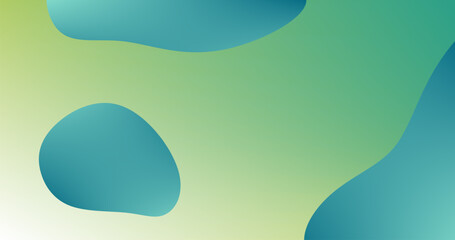 Abstract background with wavy Gradient Cyan liquid shapes Screen Saver Wallpaper Design