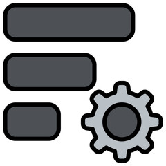 Advancement Grey Icon Editable Stroke