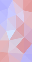 Abstract Low polygonal triangle texture Blue Pink multicolor background