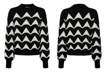 Female Knitwears sweater isolated on the white background