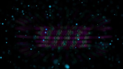 vibrant multicolored lights and particles leaving visible trails. bokeh particles abstract background 4k video. 