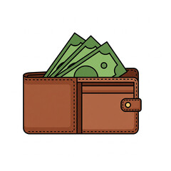 Cash Wallet Vector Icon