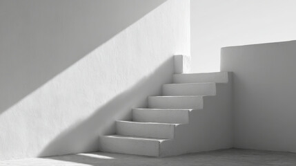 Obraz premium staircases represent resilience and confidence adapting their incline to accommodate fatigue