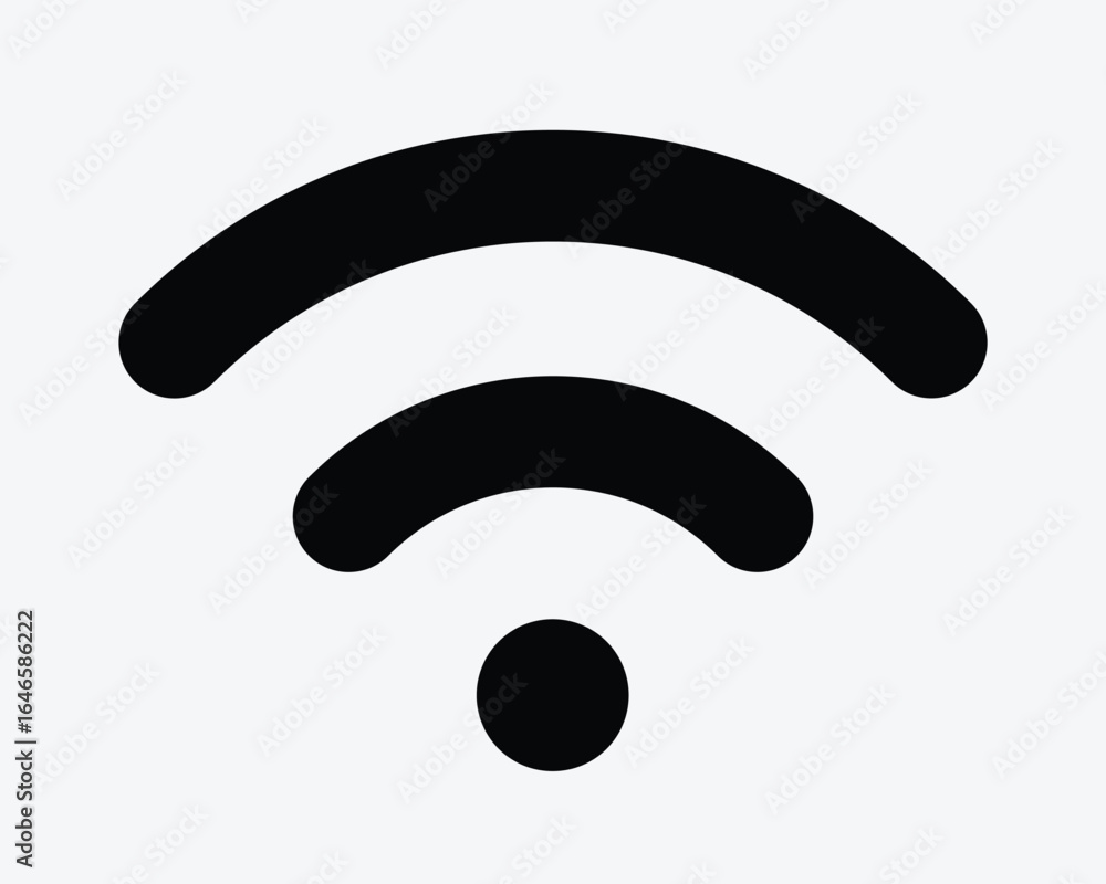 Poster network signal icon wifi internet wireless connection connect strength data hotspot connected mobile