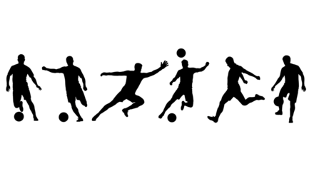 Soccer Silhouettes Action Poses Guide