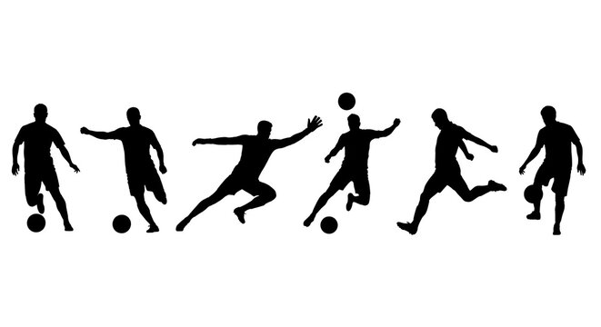 Soccer Silhouettes Action Poses Guide
