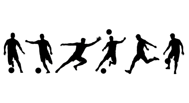 Soccer Silhouettes Action Poses Guide