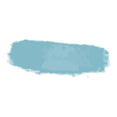 Blue paint brush strokes on white background. Collection of hand-painted brush textures in various shapes and thicknesses. PNG.