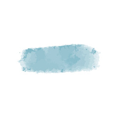 Blue paint brush strokes on white background. Collection of hand-painted brush textures in various shapes and thicknesses. PNG.
