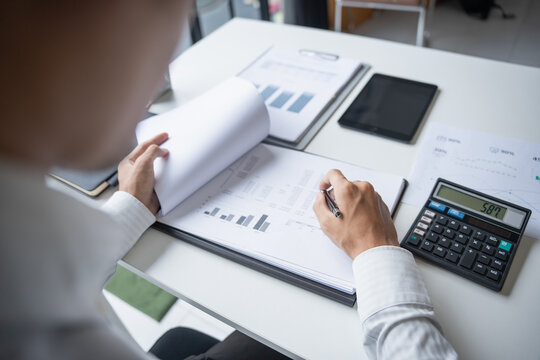 Accountant Auditing Business Financial Records