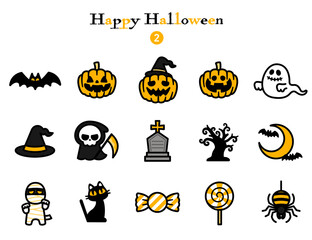 シンプルアイコン集 ハロウィン