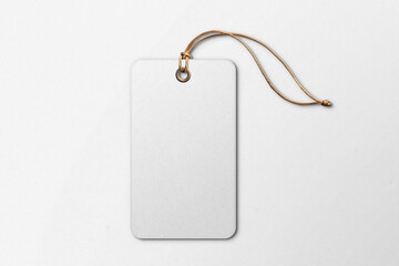 Naklejka premium Classic String Hang Tag Mockup