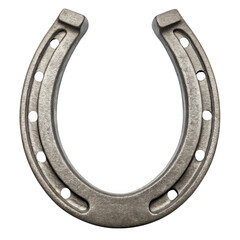 Old horseshoe isolated on transparent background