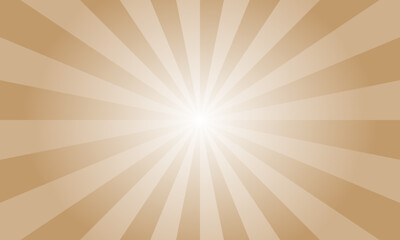 Lion Brown Sunburst Background. Abstract Rays Texture Background. Sunburst Background with Yellow Rays. Vector Illustration.