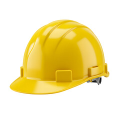 Fototapeta premium Yellow Construction Hard Hat, isolated on transparent background