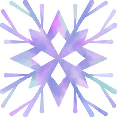 Decorative Purple Snowflake
