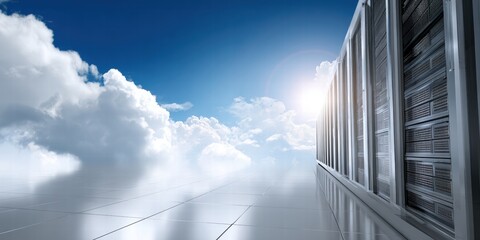 Fototapeta premium Advanced Cloud Data Center Infrastructure Overview