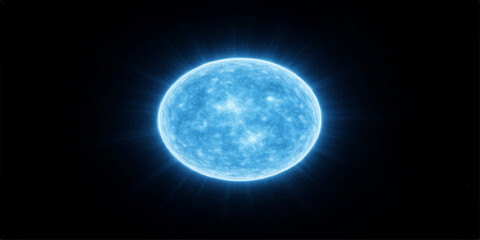 Full moon shining in the night sky with stars and clouds