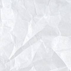 Obraz premium Close-up of crumpled, white, textured paper