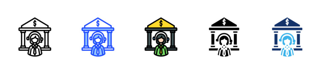 Customer Support Icon Collection With Multiple Styles