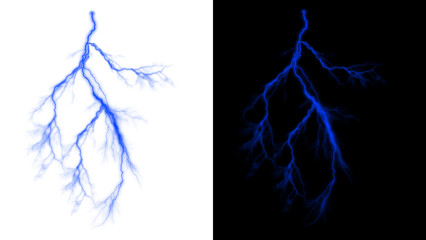 Dramatic lightning strike and thunder overlay with electric storm energy. Powerful weather effect ideal for dramatic nature scenes and designs. electric spark and shock effect, symbolizing force