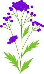 Fototapeta premium violet spring flower cartoon element