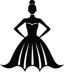 fashion nails press on silhouette vector art illustration