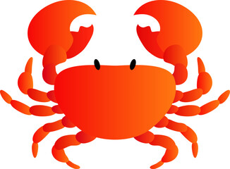 red crab cartoon element