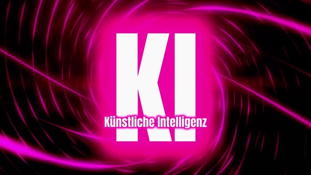 Spiral as a symbol for digital processes and artificial intelligence in German