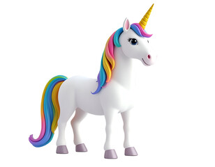 Rainbow Unicorn 3D Render
