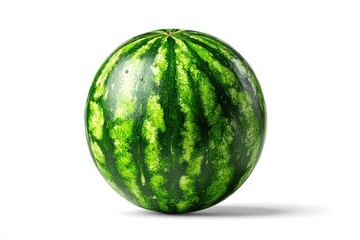 Isolated whole watermelon