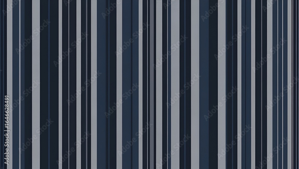 Poster seamless vertical stripe pattern blending dark blue and muted grey for a sophisticated background.