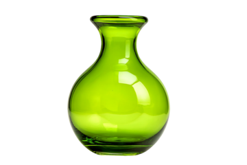 Bright Green Glass Vase Home Decor Elegant Design