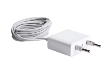 White Phone Charger with Cable