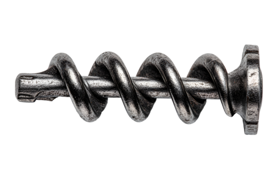 Antique Metal Spiral Corkscrew Closeup