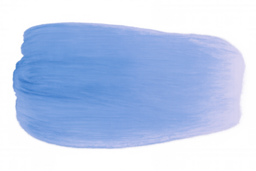 Soft light blue paintbrush sweeping across transparent surface, generating textured artistic stroke with delicate paint coverage