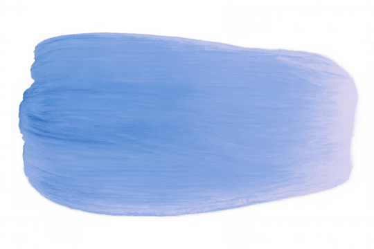 Soft light blue paintbrush sweeping across transparent surface, generating textured artistic stroke with delicate paint coverage