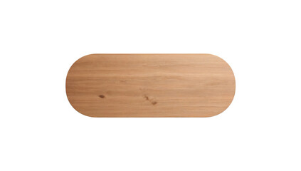 Minimalist wooden board against a stark black background enhancing visual contrast