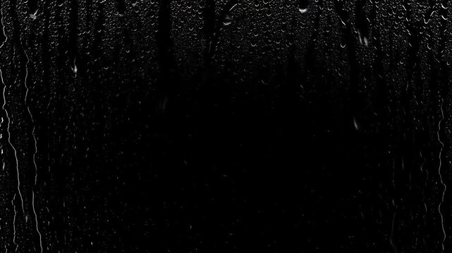 rain drops on the window overlay blackscreen
