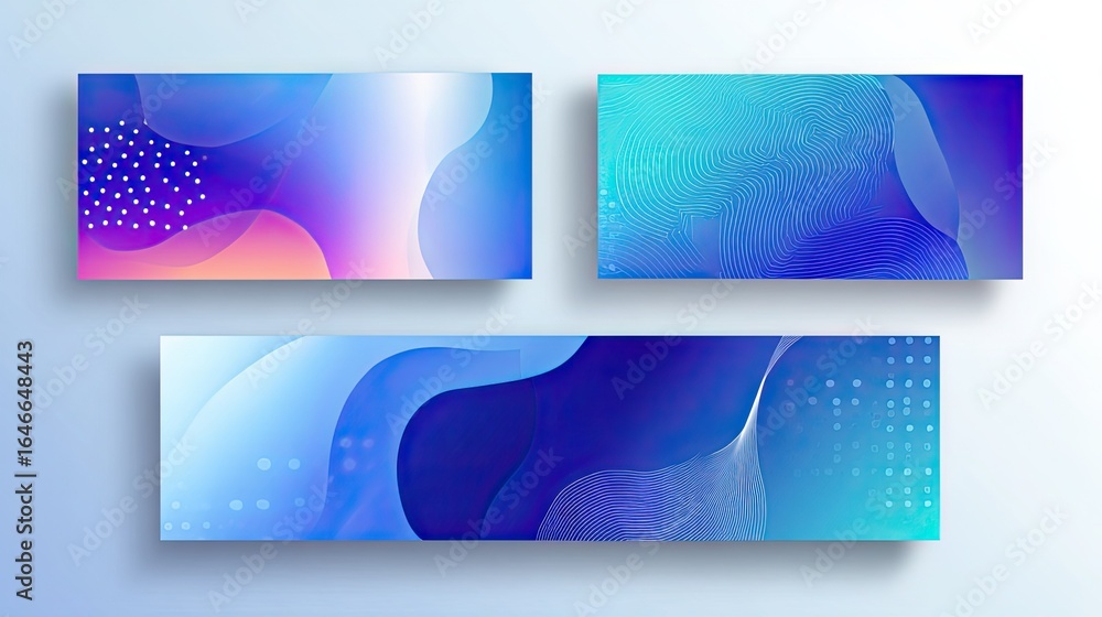 Poster dynamic abstract backgrounds with vibrant gradients and fluid shapes perfect for modern design proje