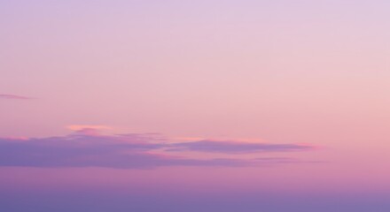 Fototapeta premium Pastel Pink and Purple Sunset Sky Dreamy Evening Hues