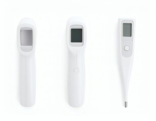 Digital thermometer isolated on white background