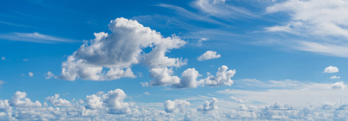 Background with cloud. Gloomy sky with overcast clouds. Skyscape and cloudscape. Breathing freshly....