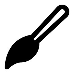 Brush icon with solid style