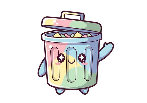 Cartoon Trash Can Images – Browse 48,577 Stock Photos, Vectors, and ...
