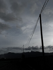 stormy weather in the landscape
