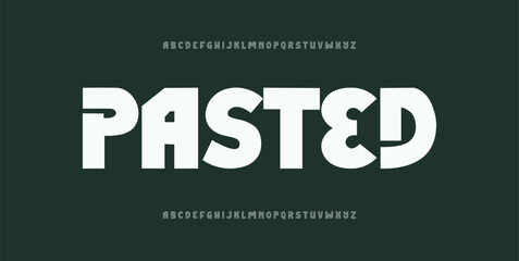 Pasted alphabet letter a to z logo font 