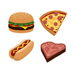 cheese slice, sesame bun, sandwich, fast food, pizza, pepperoni pizza, pizza slice, 