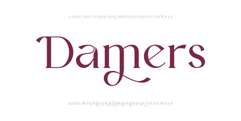 Damers Modern minimal creative alphabet small letter logo design