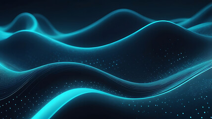 abstract blue wave background